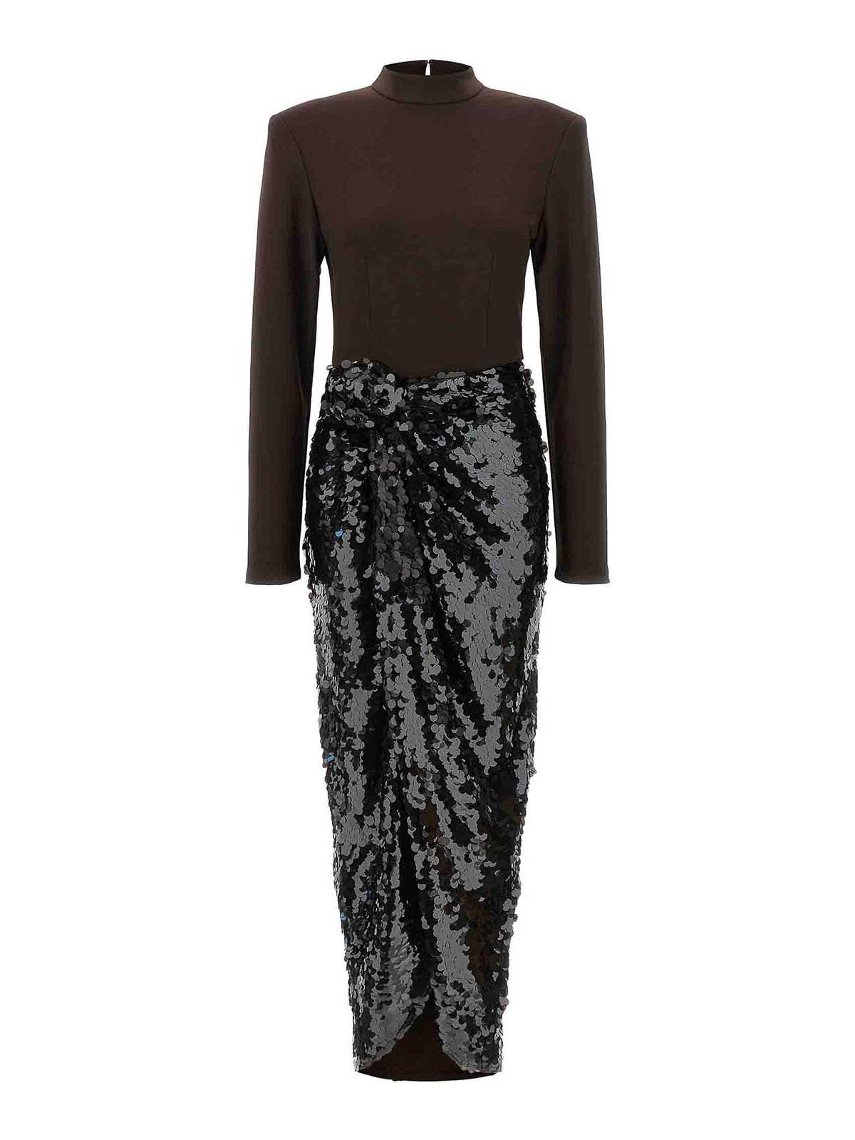 Rotate Birger Christensen Robe Au Genou - Knotted Midi Dress