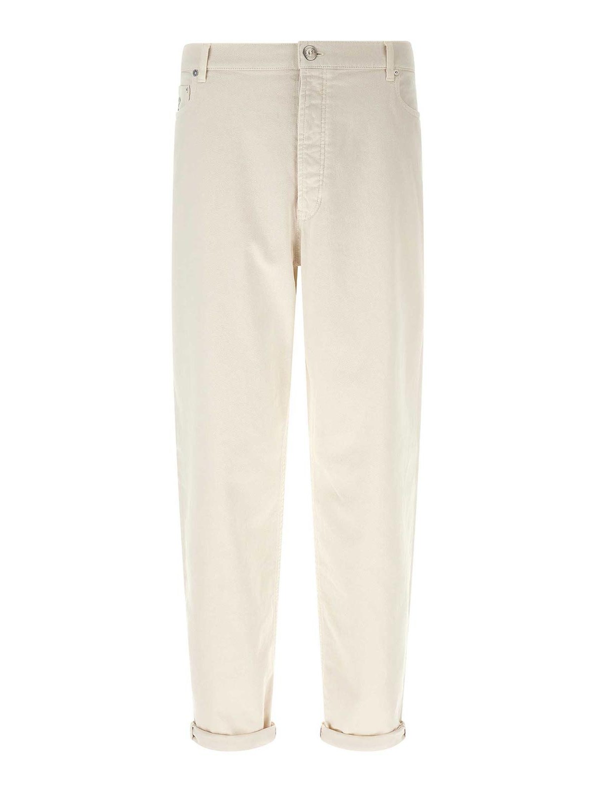 Brunello Cucinelli Jean Droit - Blanc