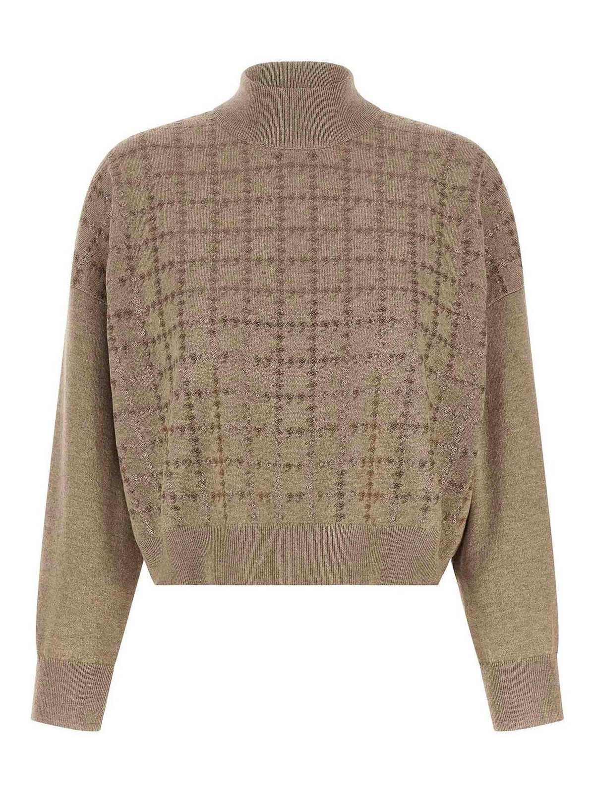 Brunello Cucinelli Pull Col Rond - Beige