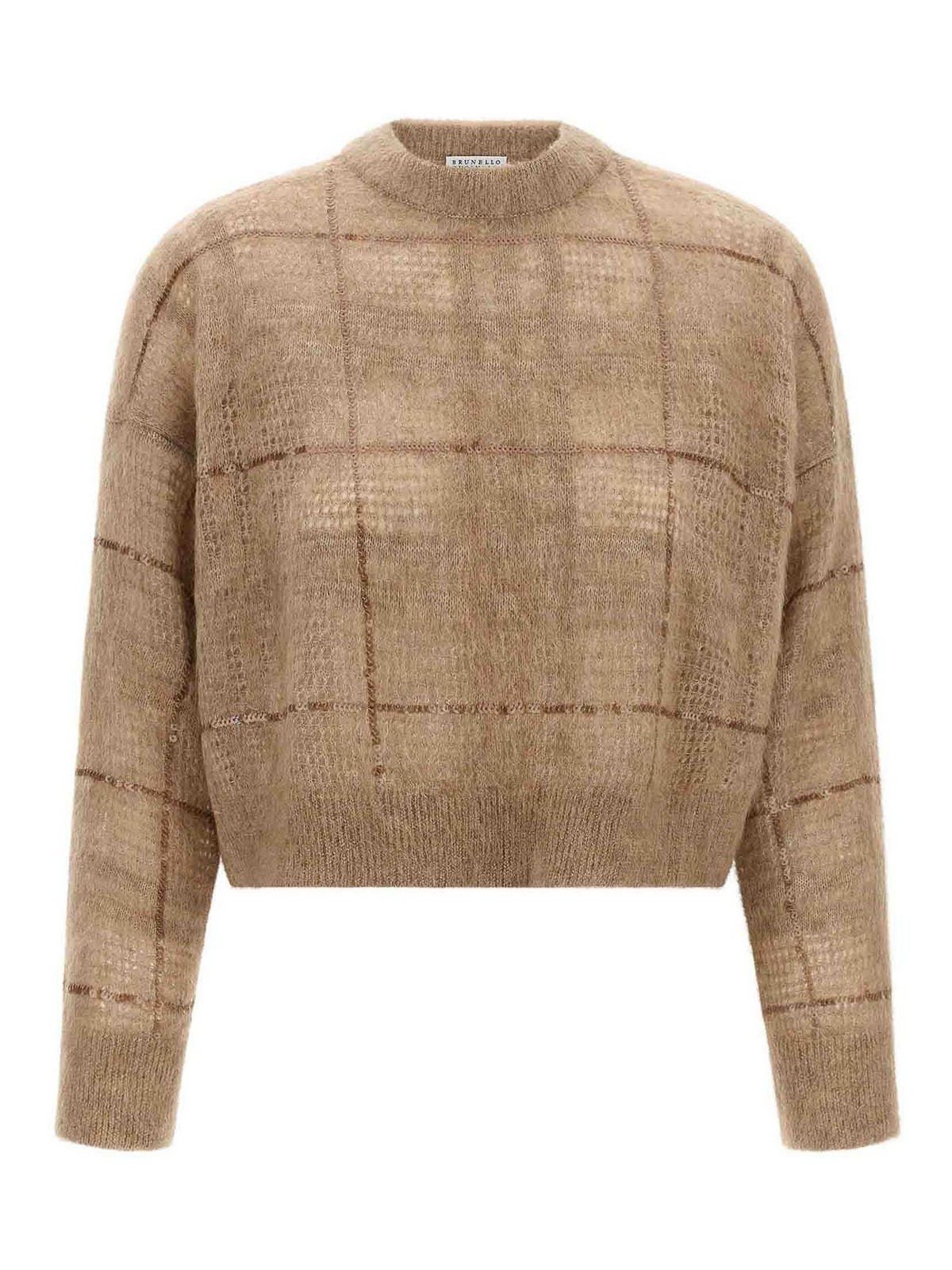 Brunello Cucinelli Pull Col Rond - Beige