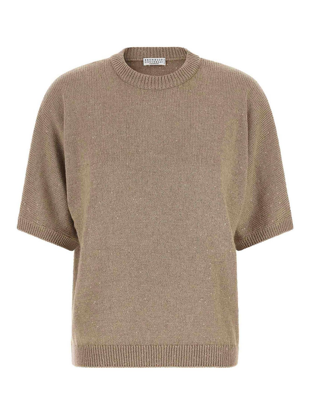 Brunello Cucinelli Pull Col Rond - Diamante