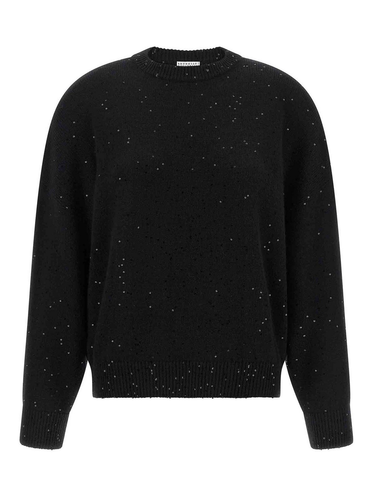 Brunello Cucinelli Pull Col Rond - Noir