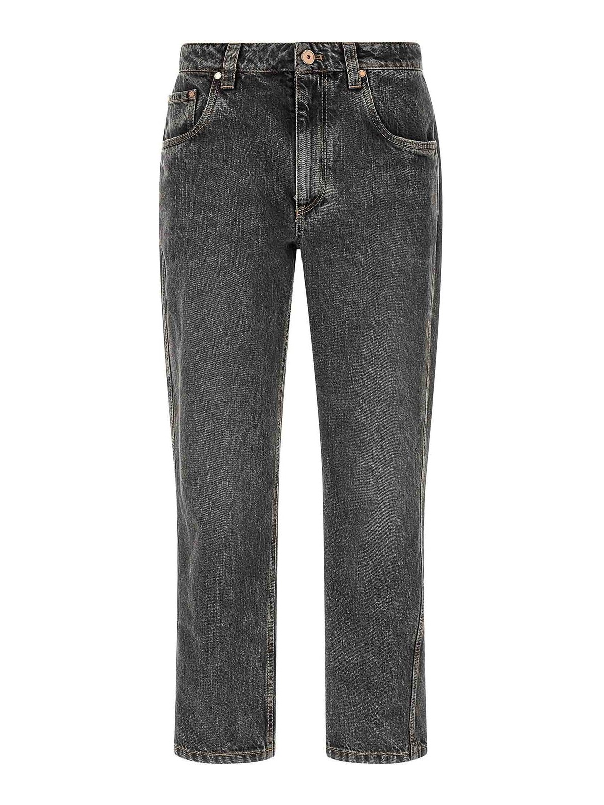 Brunello Cucinelli Jean Droit - Gris
