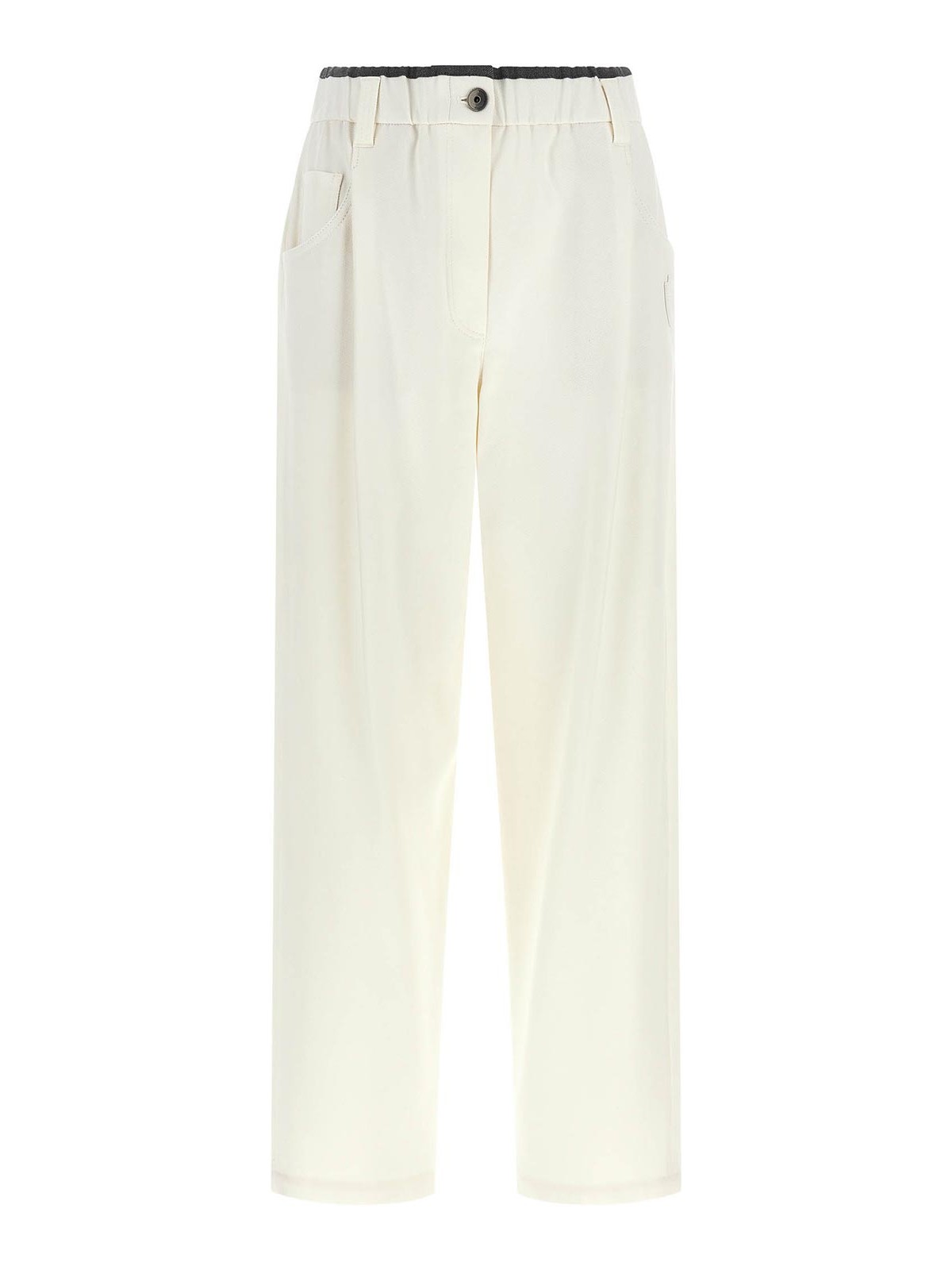 Brunello Cucinelli Pantalons Décontractés - Blanc