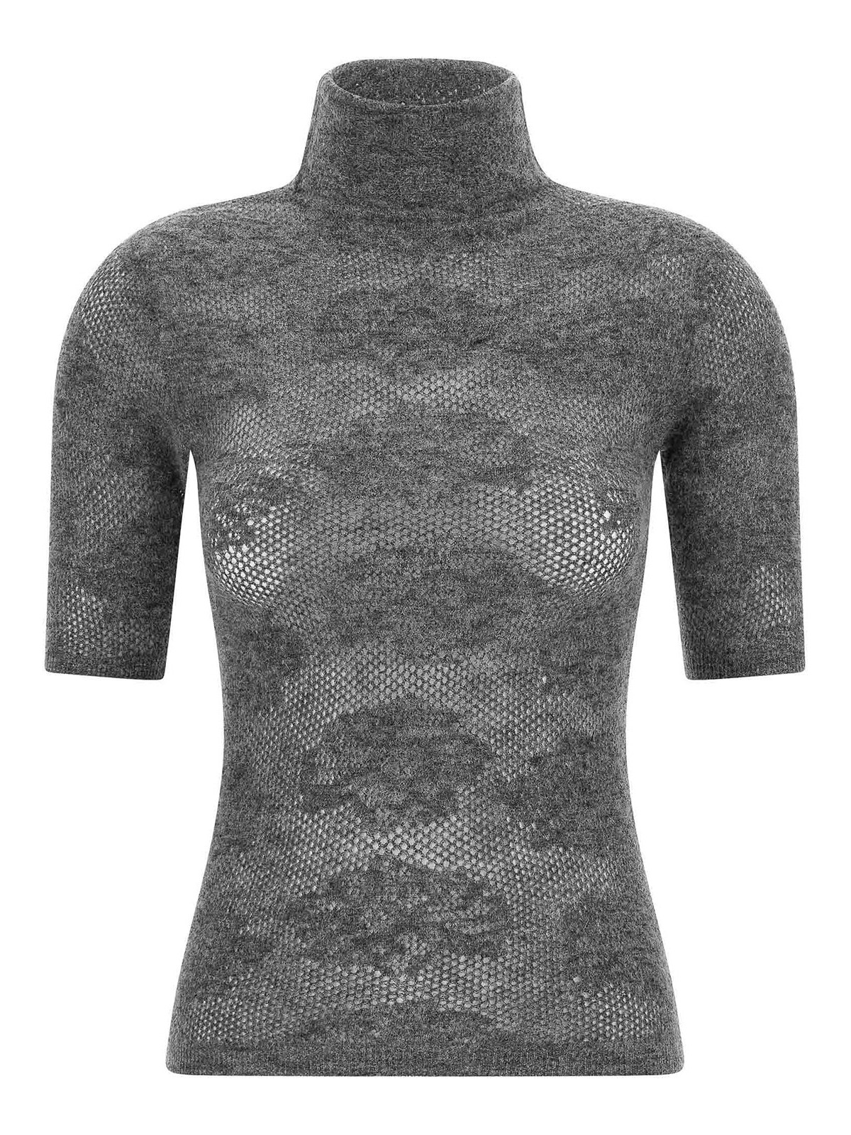 Brunello Cucinelli Pull Col Rond - Gris