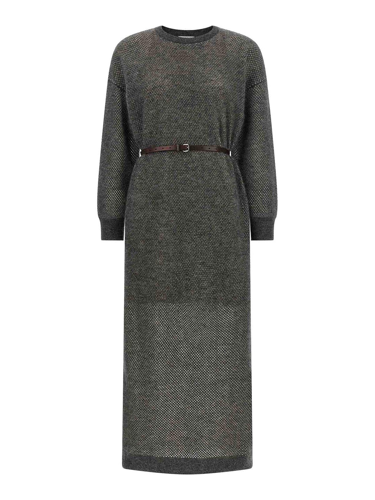Brunello Cucinelli Robe Au Genou - Monile