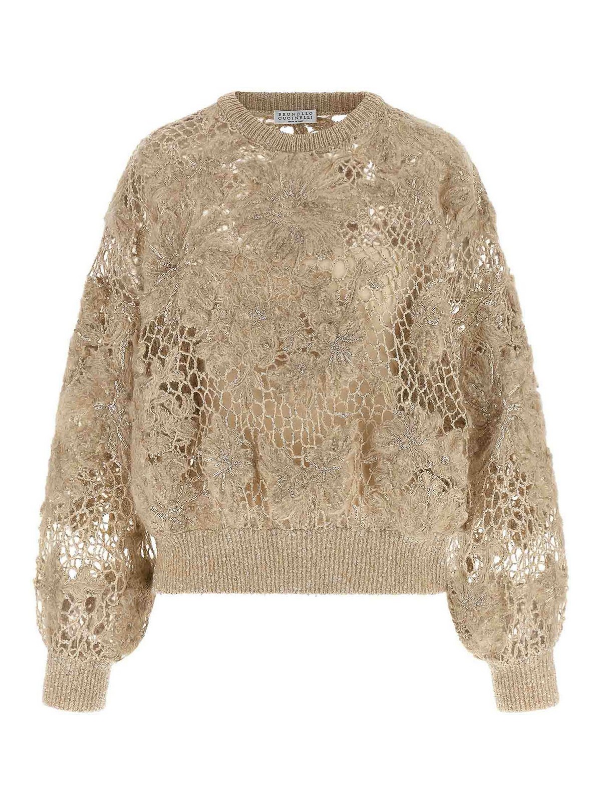 Brunello Cucinelli Whispering Bloom Embroidery - Beige