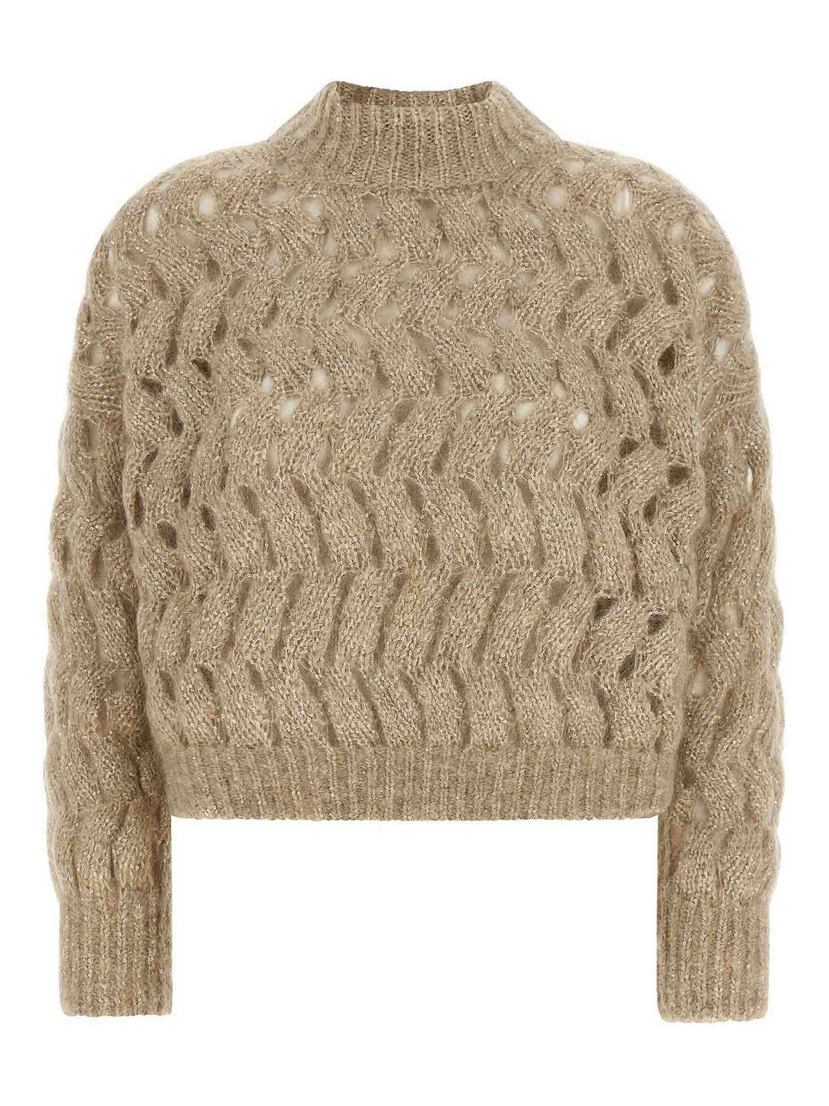 Brunello Cucinelli Pull Col Rond - Dazzling Waves