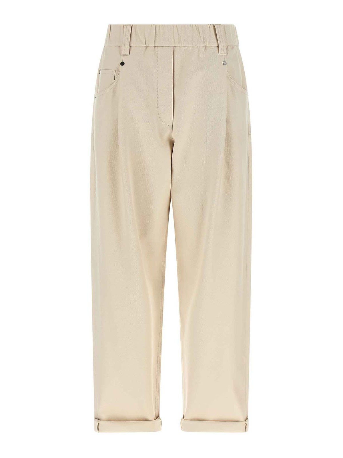 Brunello Cucinelli Shiny Bartack - Beige
