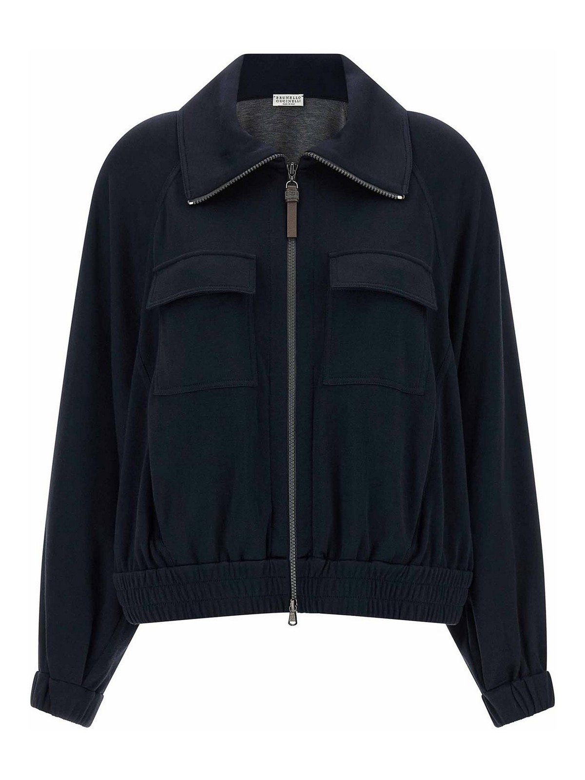 Brunello Cucinelli Sweat-Shirts - Shiny Zipper Pull