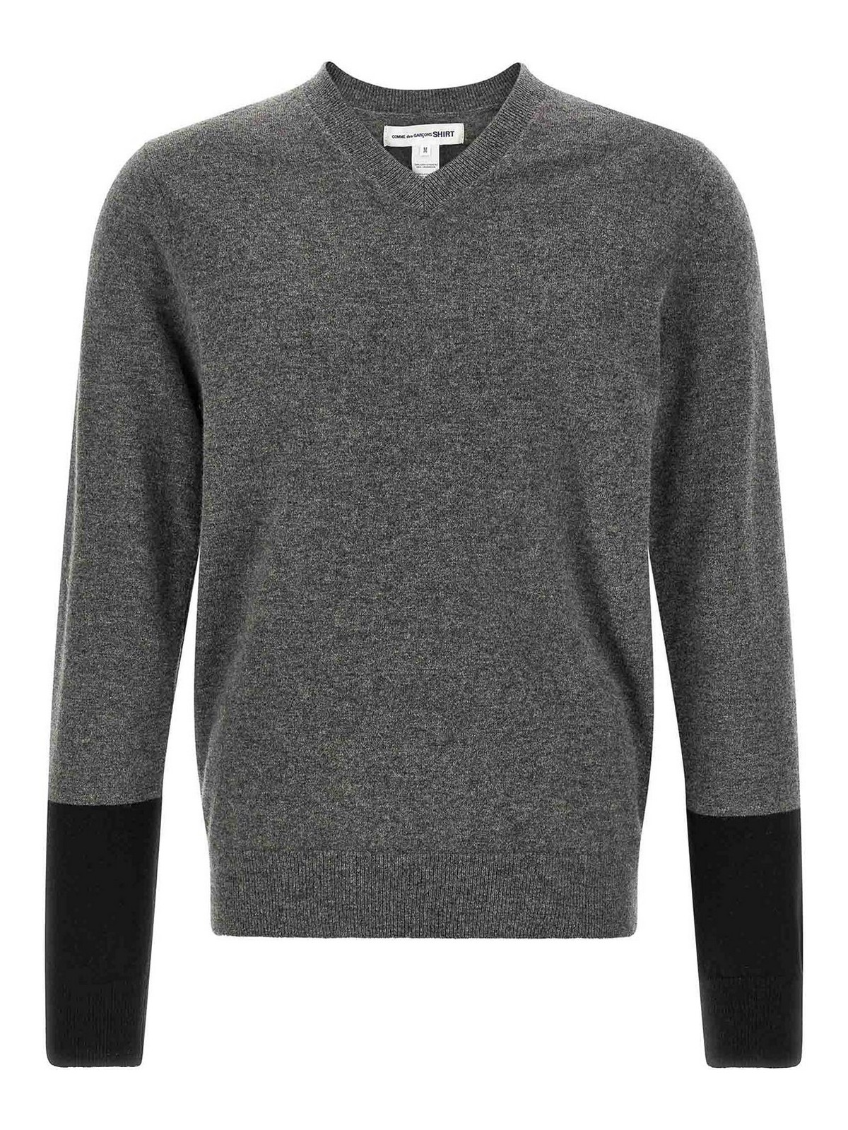 Comme Des Garcons Pull Col Rond - Gris