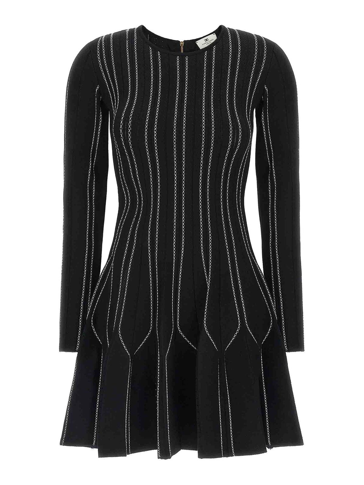 Elisabetta Franchi Robe Au Genou - Noir