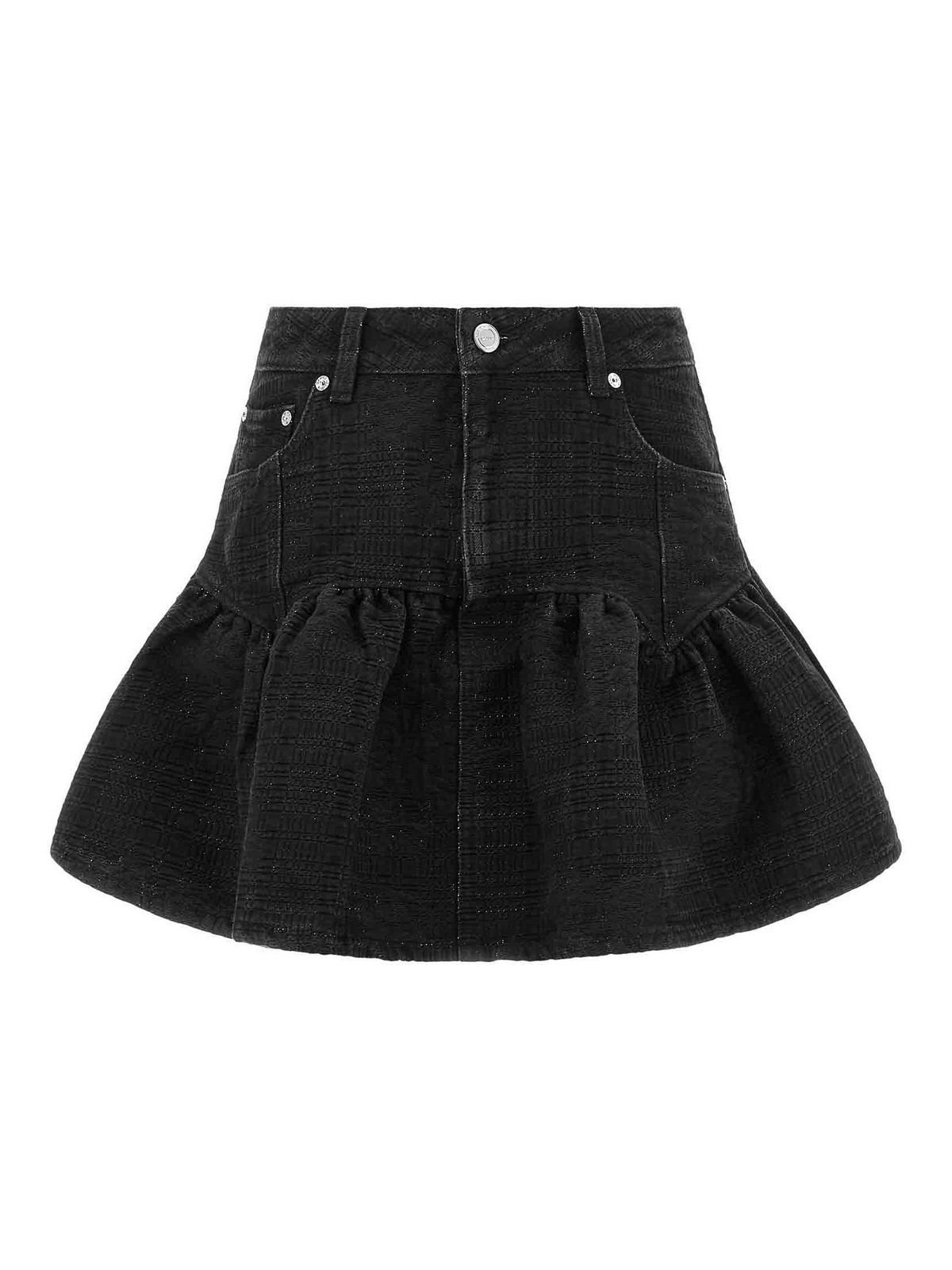 Ganni Jupe Midi - Noir