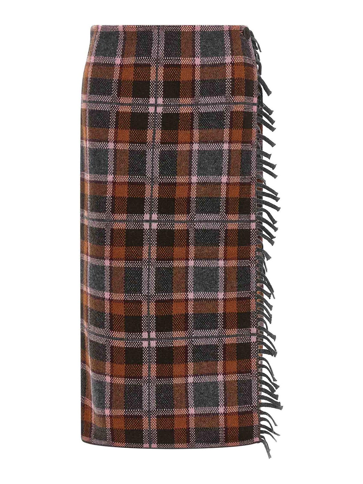 Guest in Residence Jupe Midi - Tartan Wrap