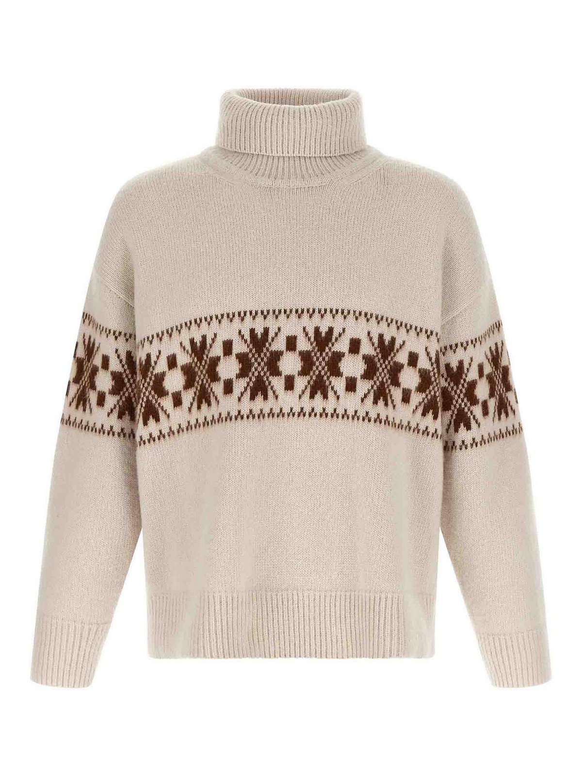 Kiton Pull Col Roulé - Blanc