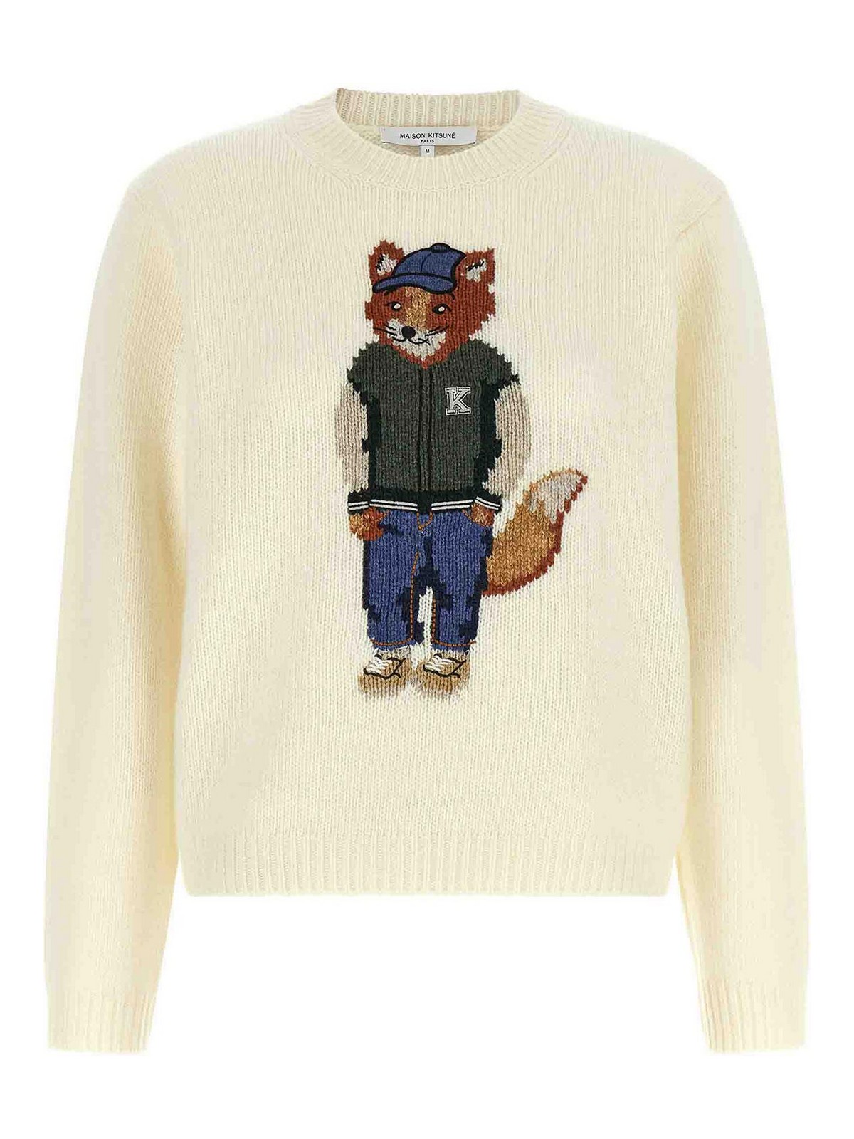 Maison Kitsuné Pull Col Rond - Dressed Fox