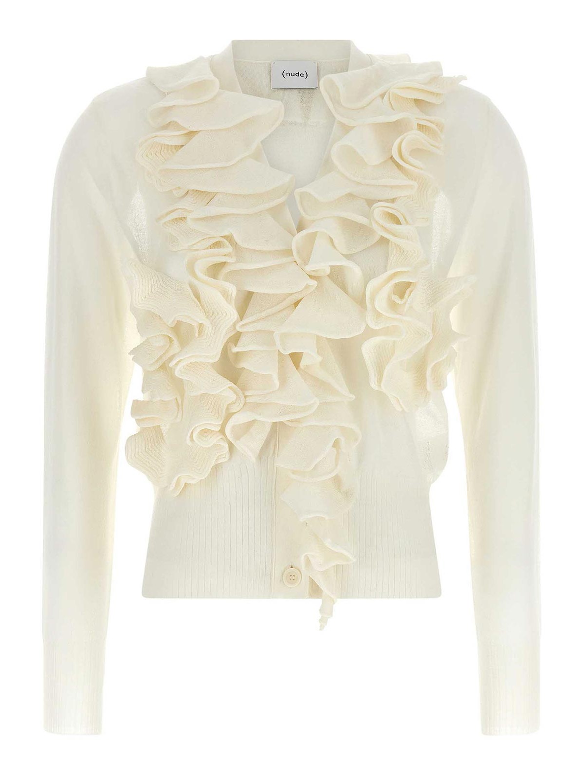 Nude Cardigan - Blanc