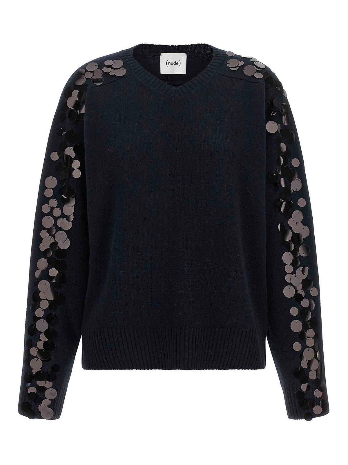 Nude Pull Col Rond - Bleu