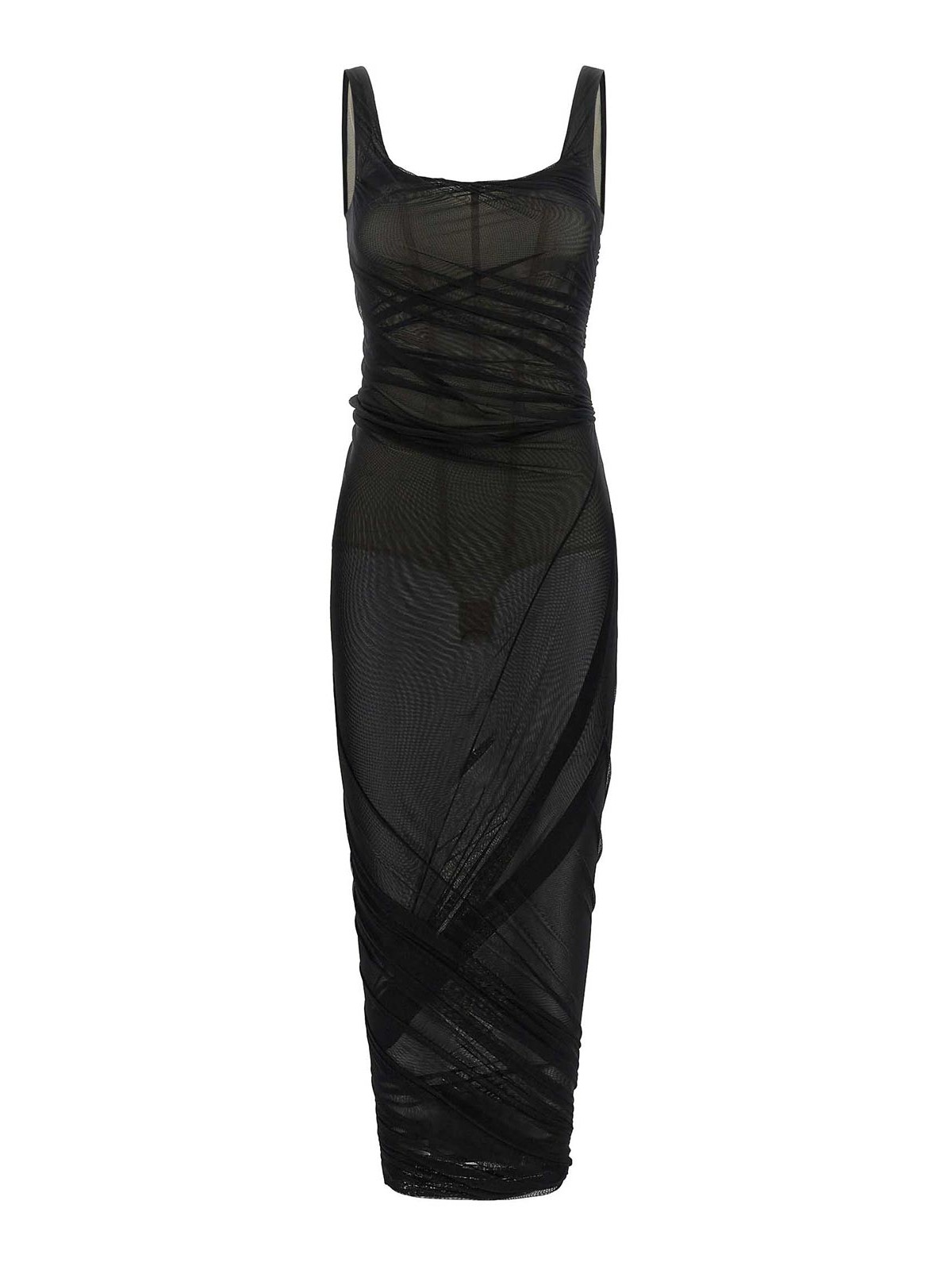 The Attico Robe Au Genou - Noir