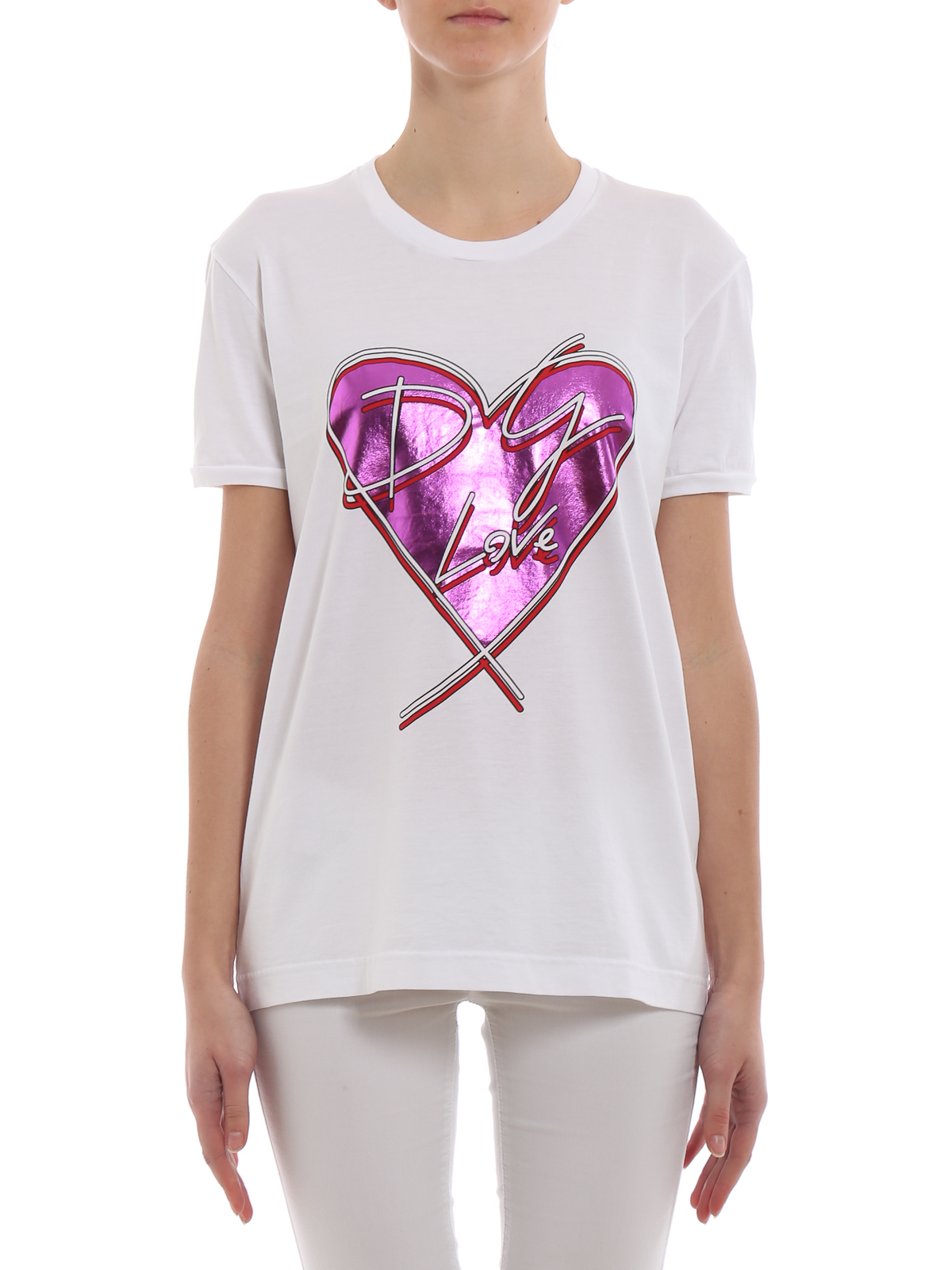 Dolce & Gabbana Tシャツ - Dg Love|F8K74ZG7RKEW0800 | THEBS