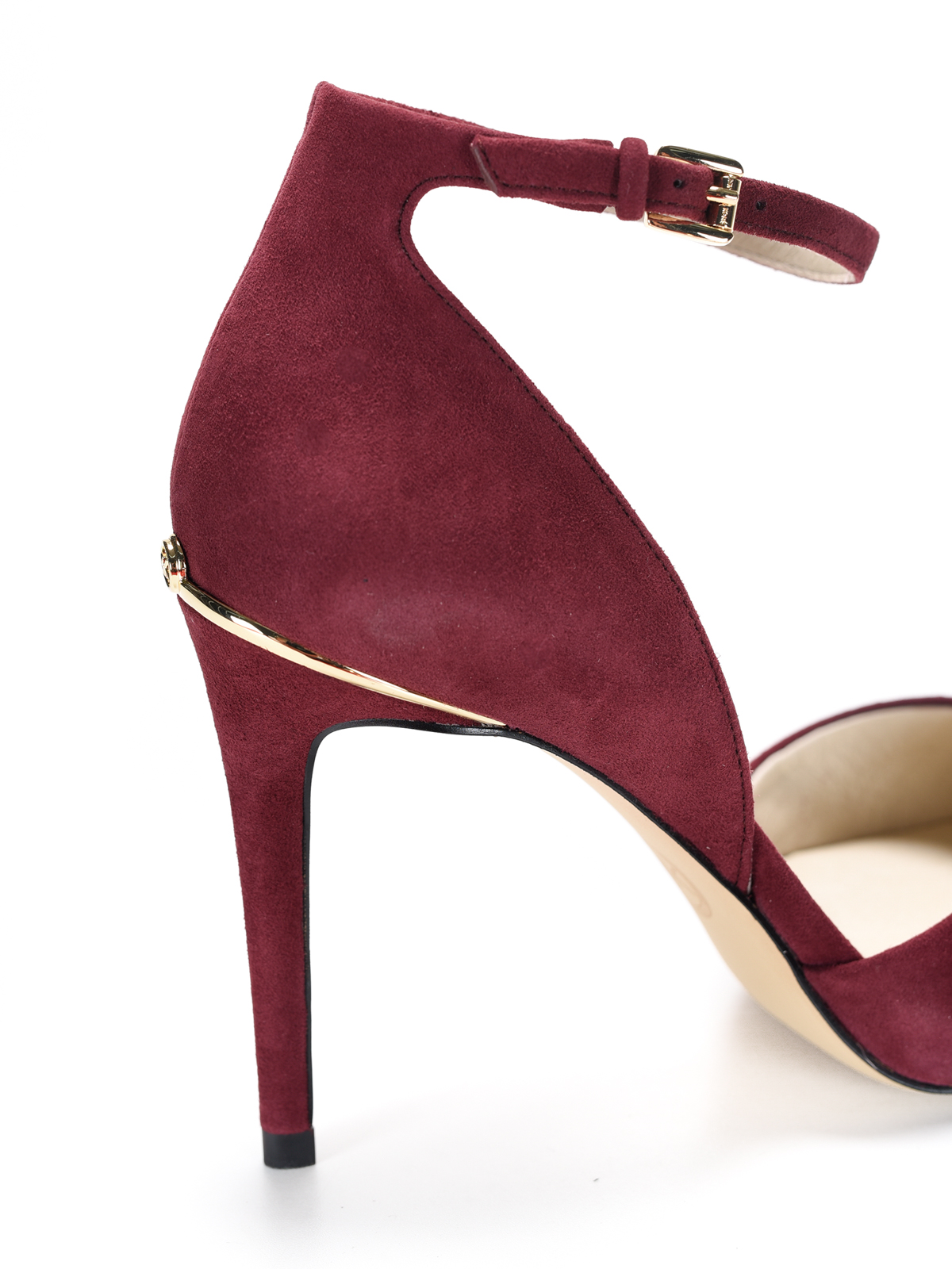 Michael Kors Georgia suede court shoes Dark Red 40F5GEHS1SROUGE