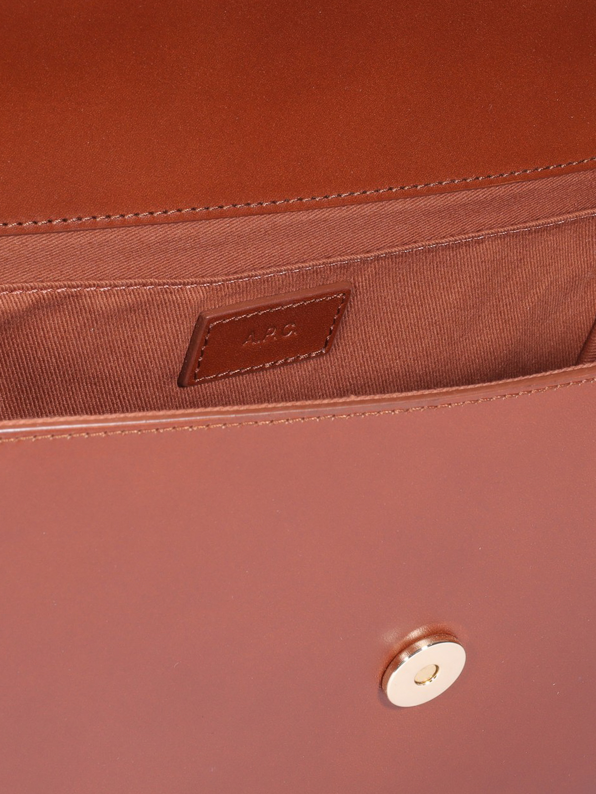 Shop Apc Genève Cross Body Bag In Brown