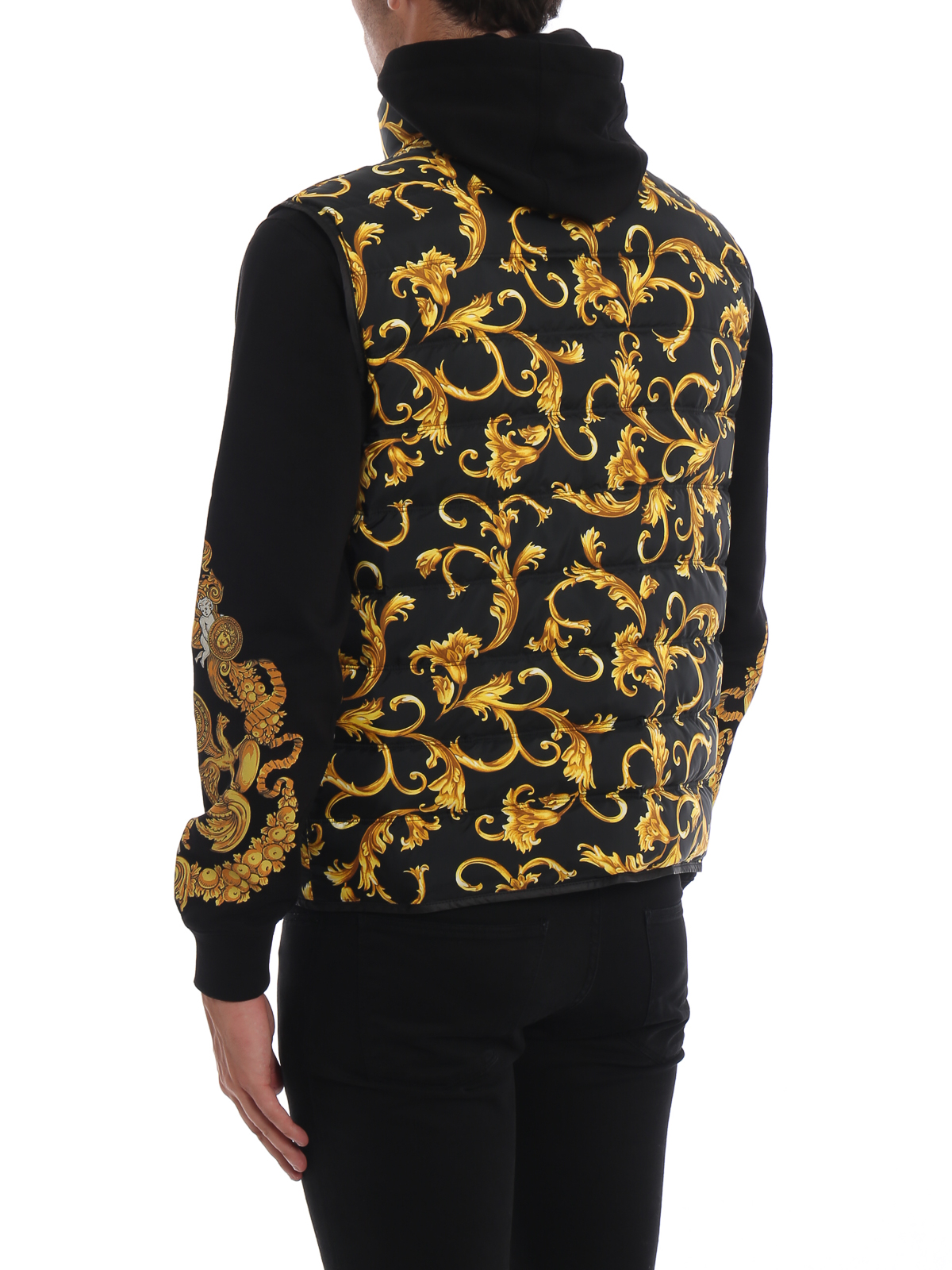 Padded jackets Versace - Acid Baroque print reversible down vest -  A80318A226631A008