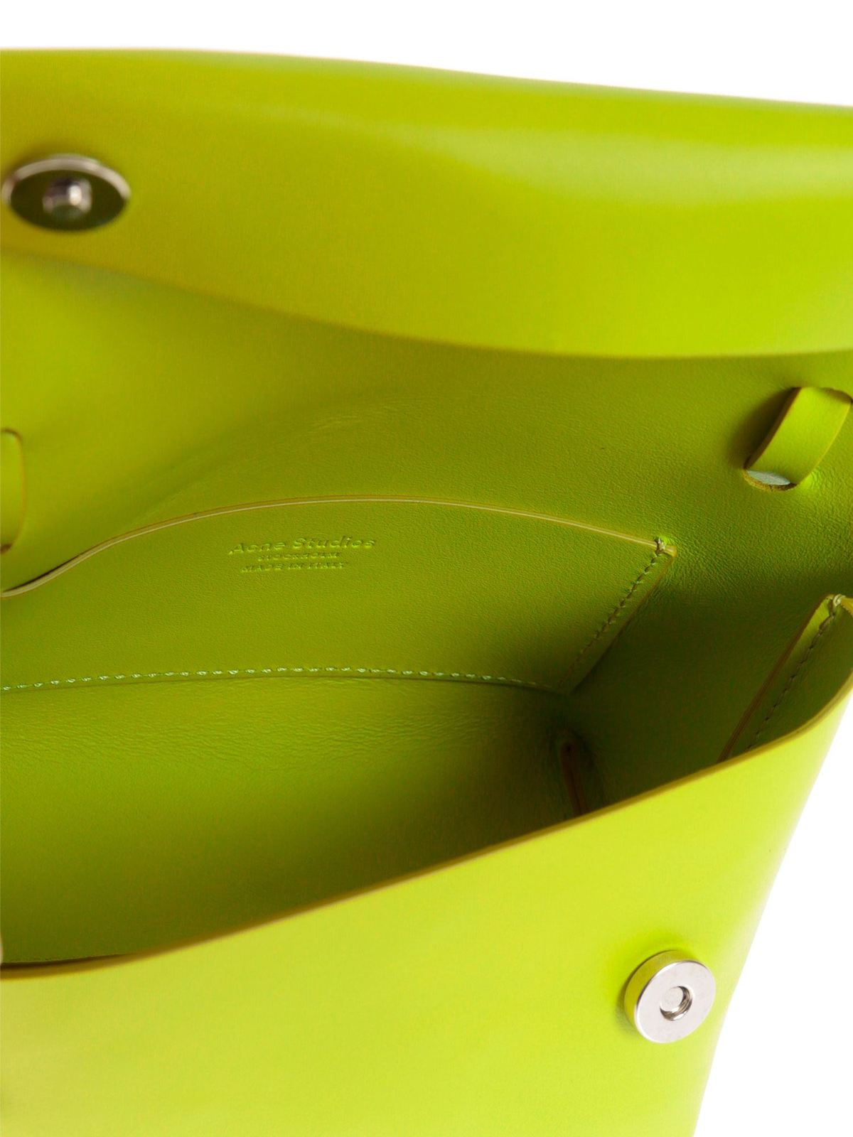 Acne Studios Mini Musubi bag in lime green|CG0003LIMEGREEN