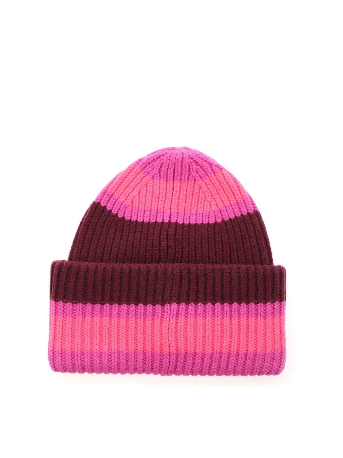Acne Studios Burgundy Unisex Knit Hat MARGOT BEANIE - BURGUNDY main image 2