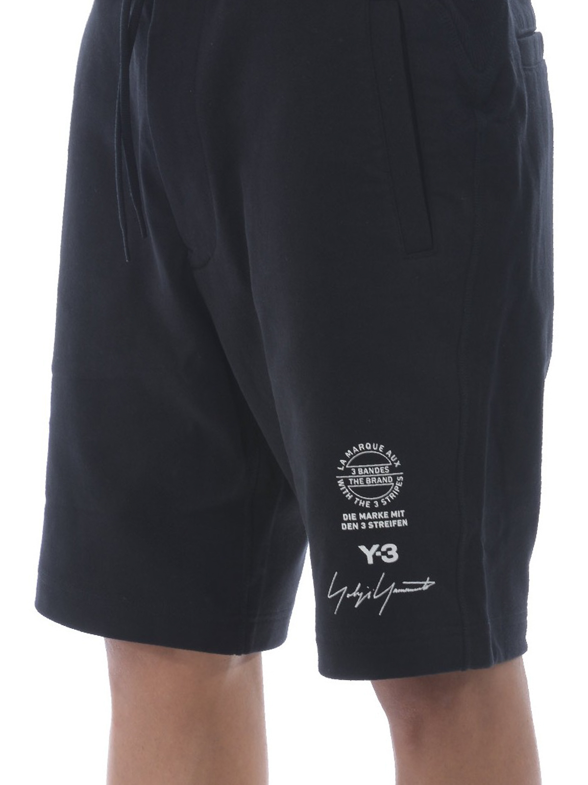 Tracksuit bottoms Adidas Y-3 - Y-3 Graphic cotton short pants