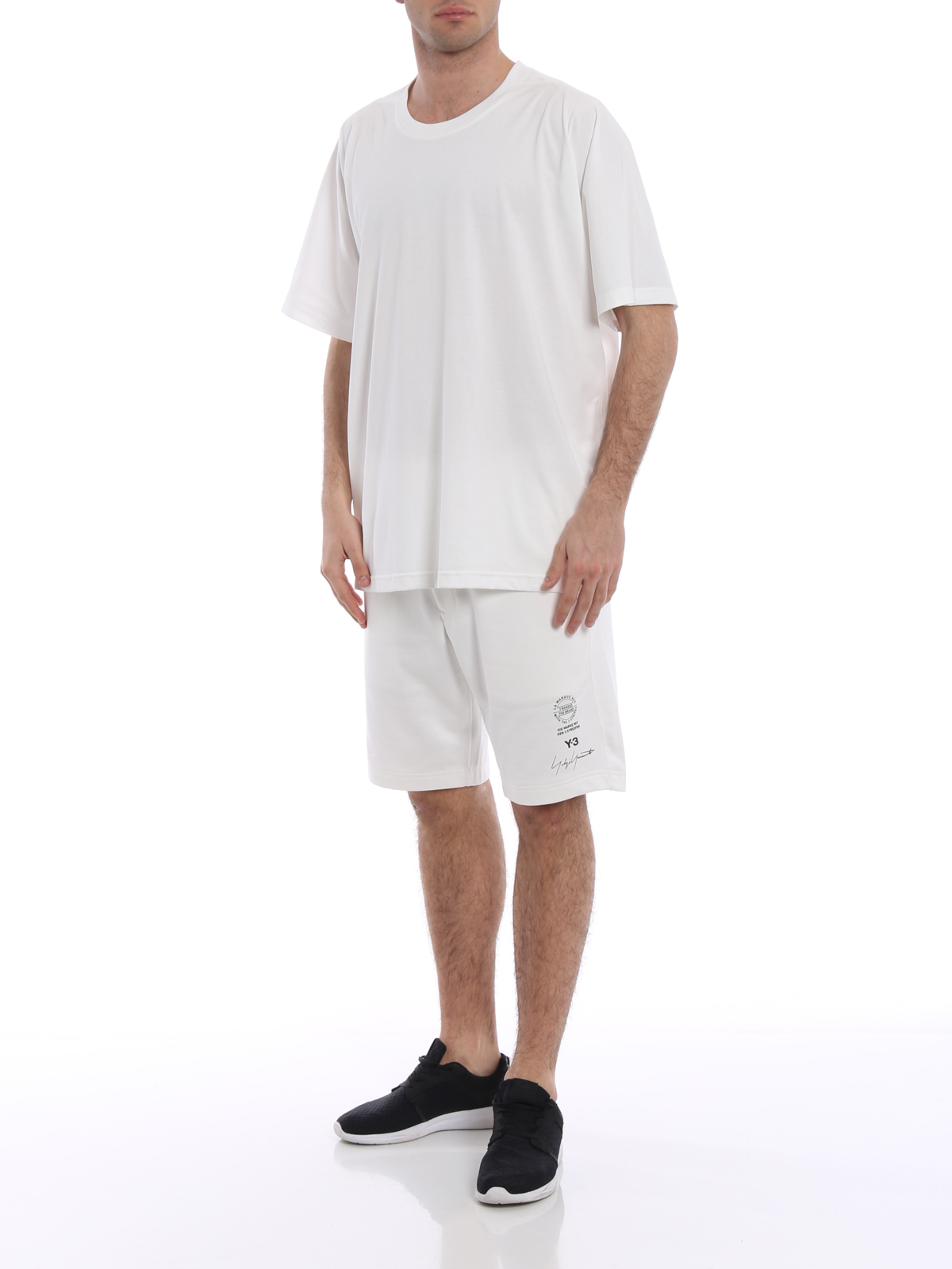 T-shirts Adidas Y-3 - Dolman sleeve cotton T-shirt - CY6970COREWHITE