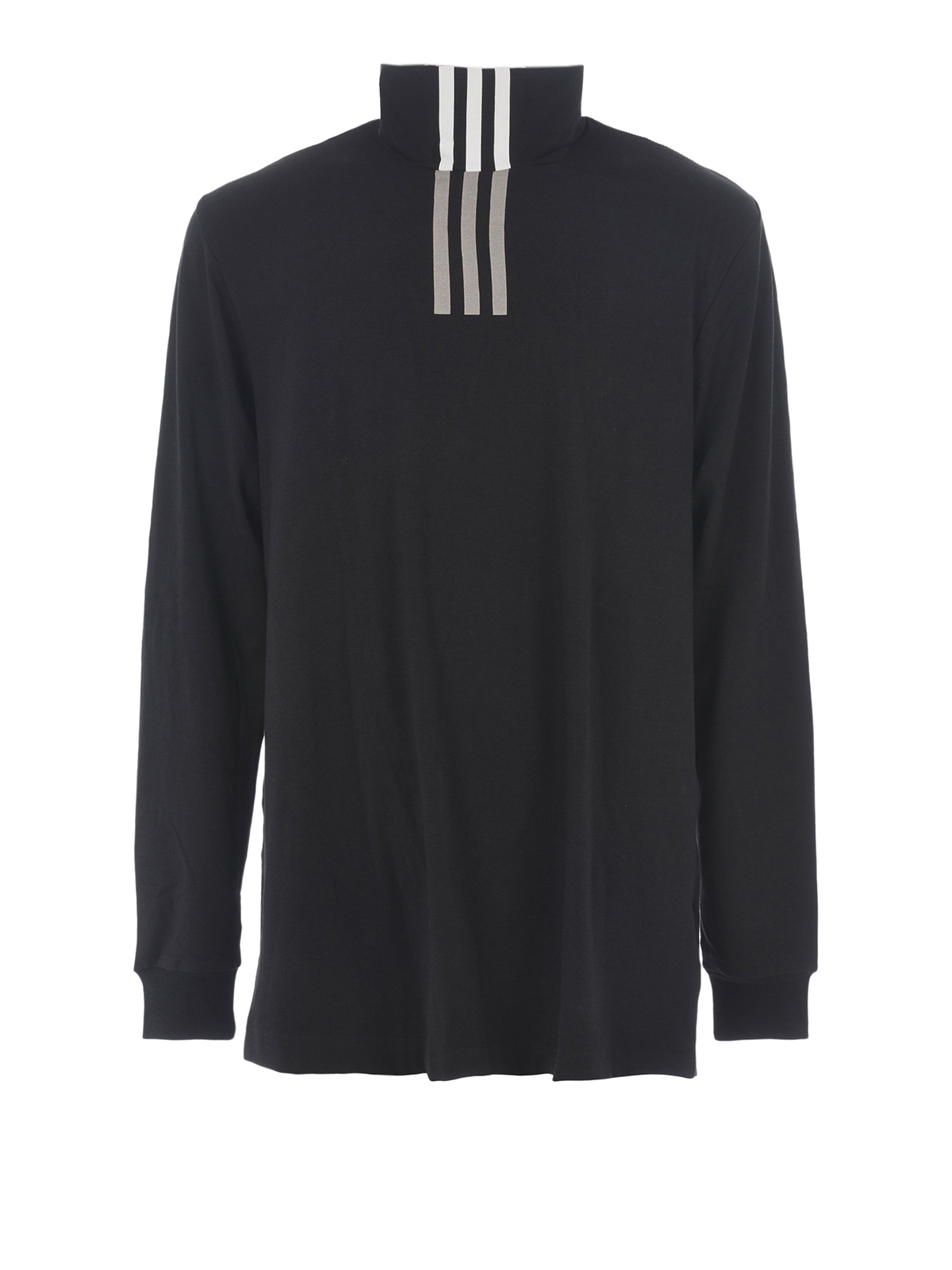 Y-3 Black jersey cotton long sleeve T-shirt - Black - Men|DP0482