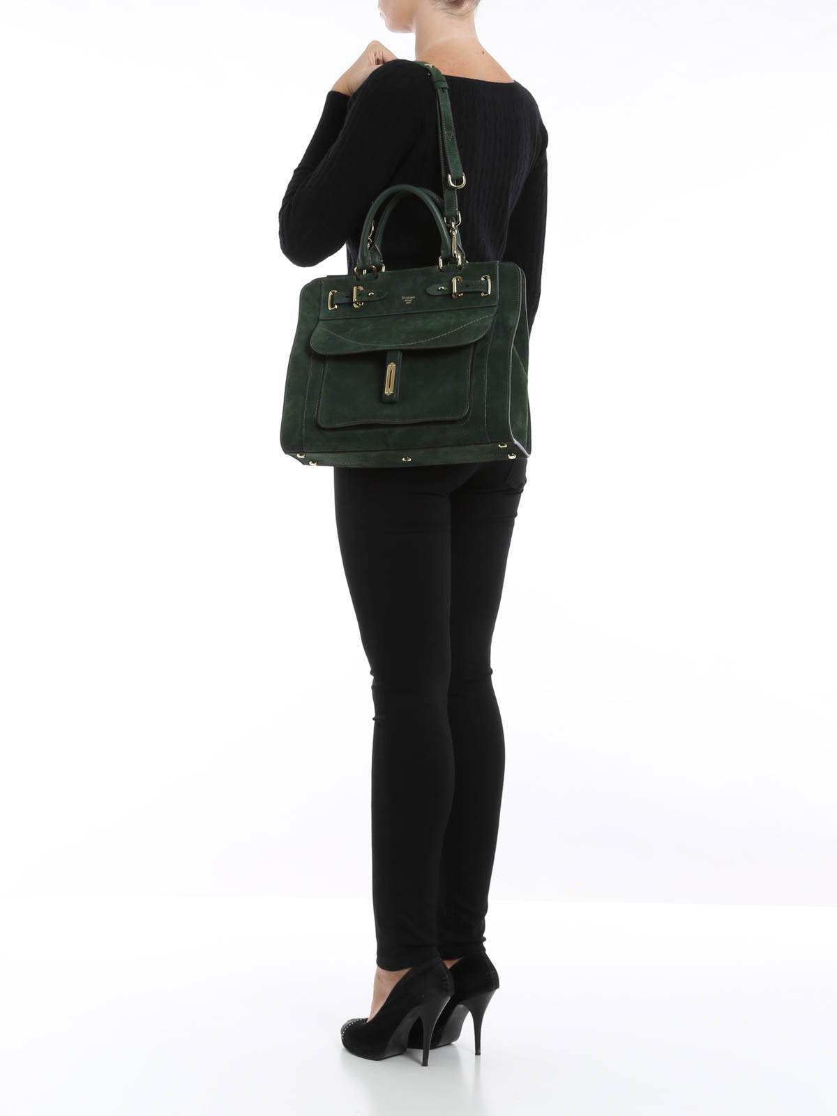 Fontana Milano 1915 トートバッグ - 緑|FB4991G6LTLHP