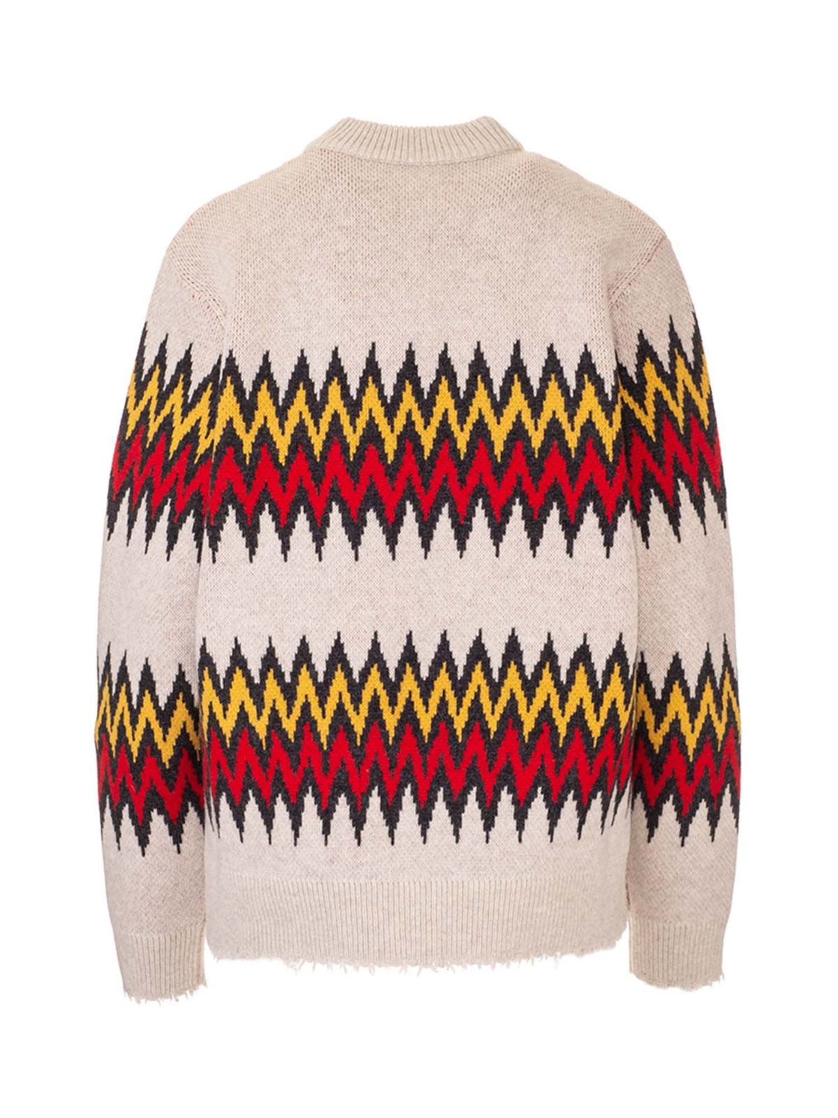 Alanui Snoopy sweater in beige - Beige|LWHE027S21KNI0016385