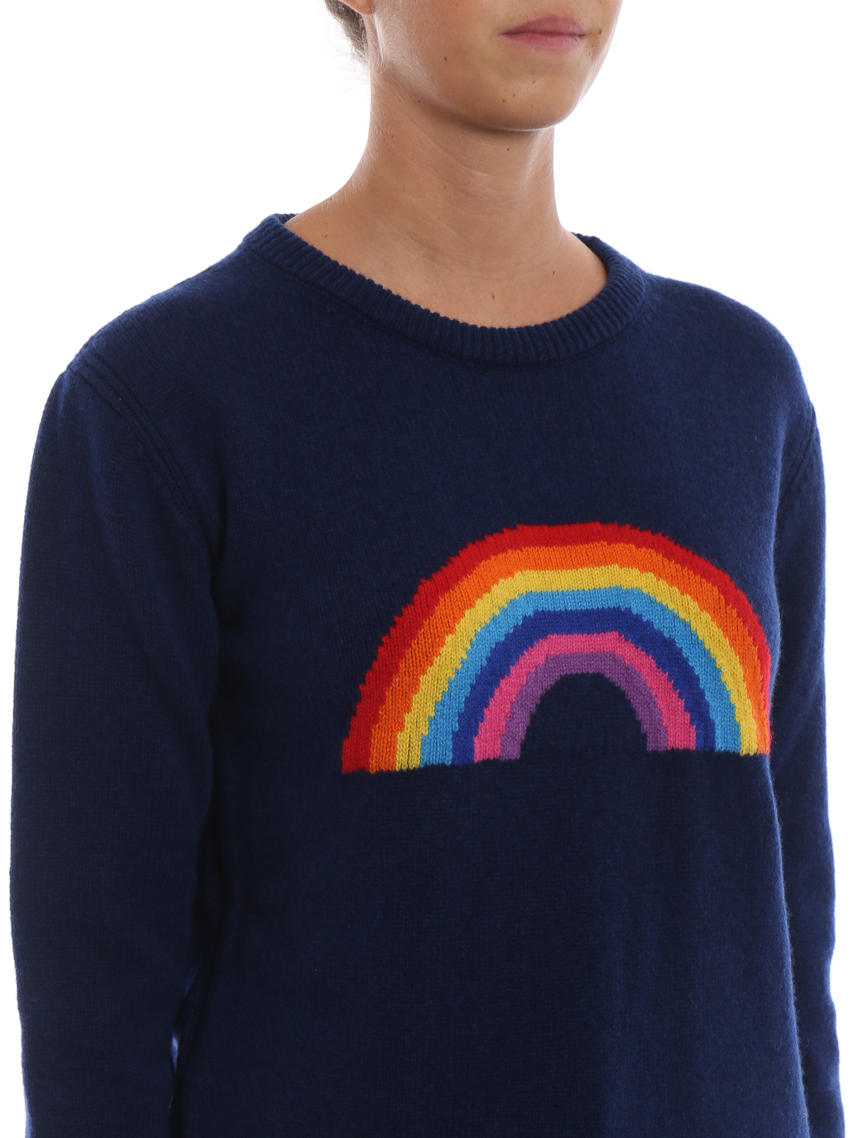 Crew necks Ferretti - Rainbow wool cashmere sweater - J092351021342