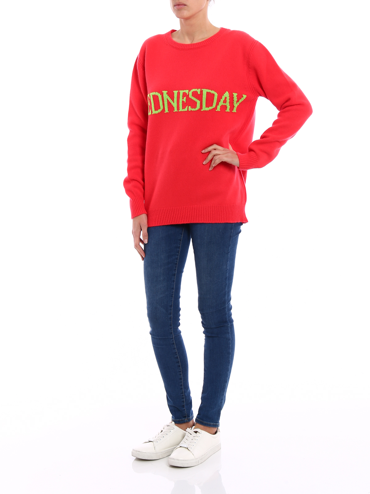 Crew necks Alberta Ferretti Rainbow Week Wednesday sweater