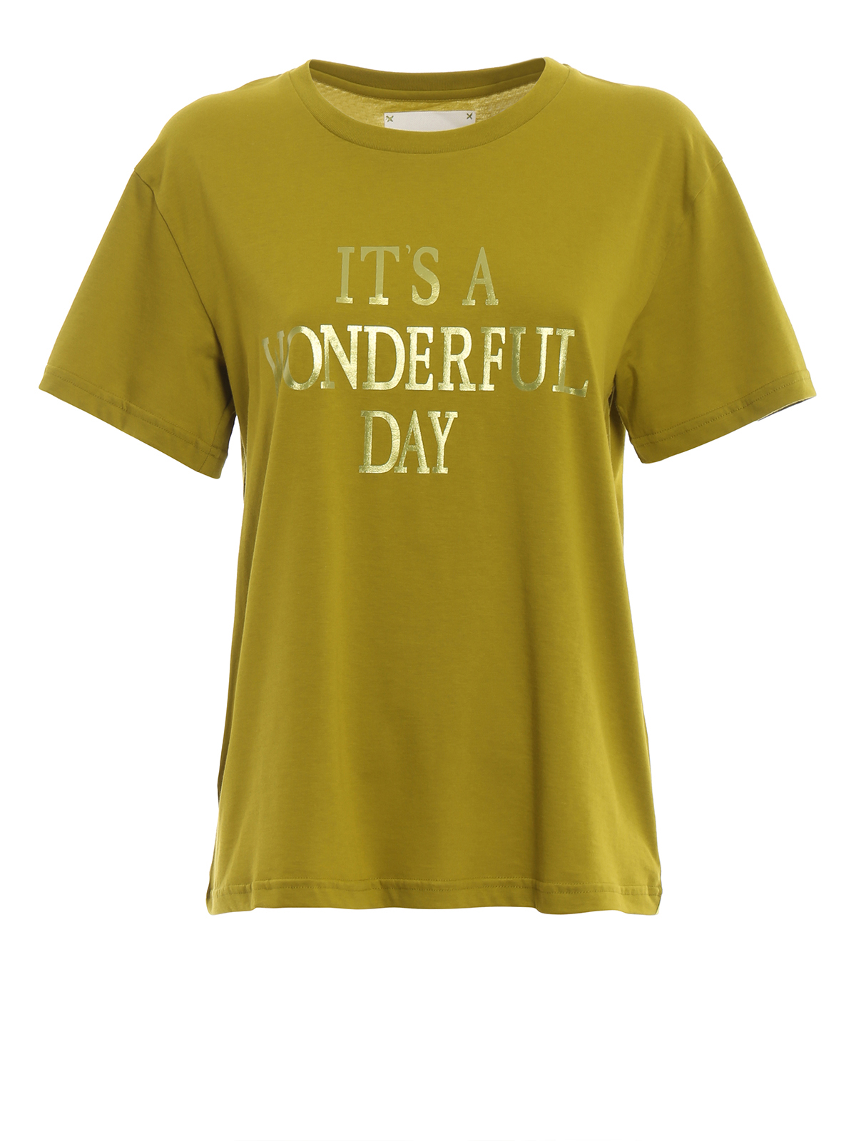 Alberta Ferretti It's a Wonderful Day green T-shirt