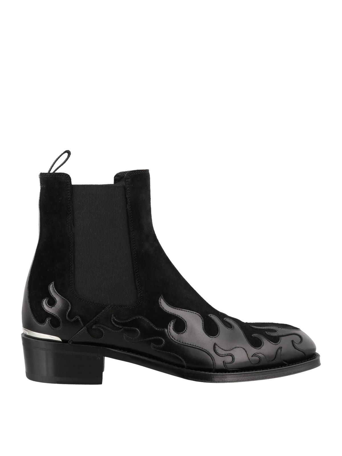 alexander mcqueen flame boots-