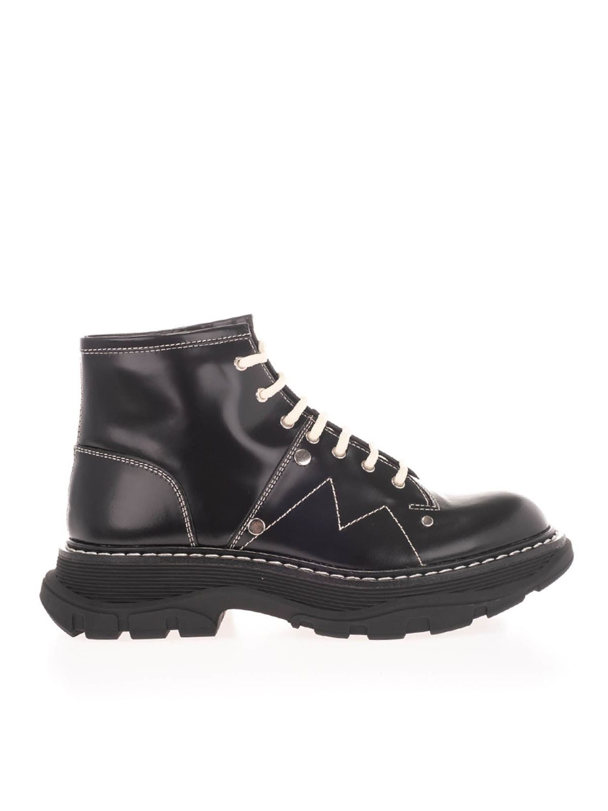 Ankle boots Alexander Mcqueen - Patent leather ankle boots ...