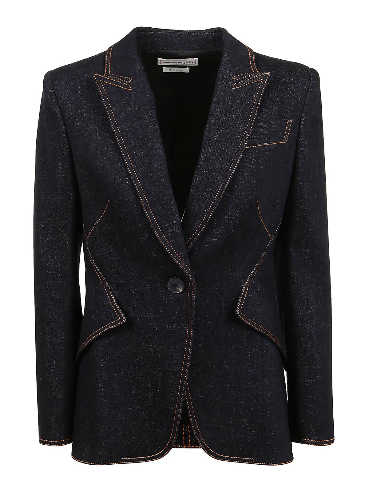 Alexander Mcqueen Denim blazer Dark Wash 628457QMAA21000