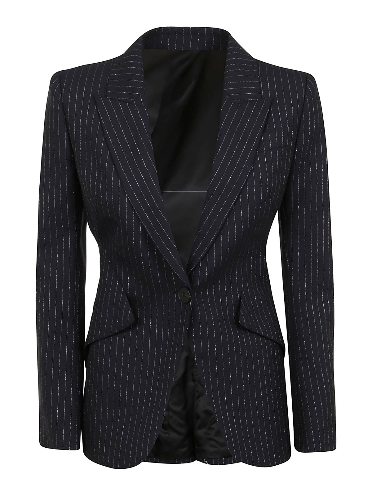 ジャケット alexander mcqueen FW24 Black wool blazer (802643QJACH 1000) Wool blazer Alexander McQueen Black size 36 IT in Wool