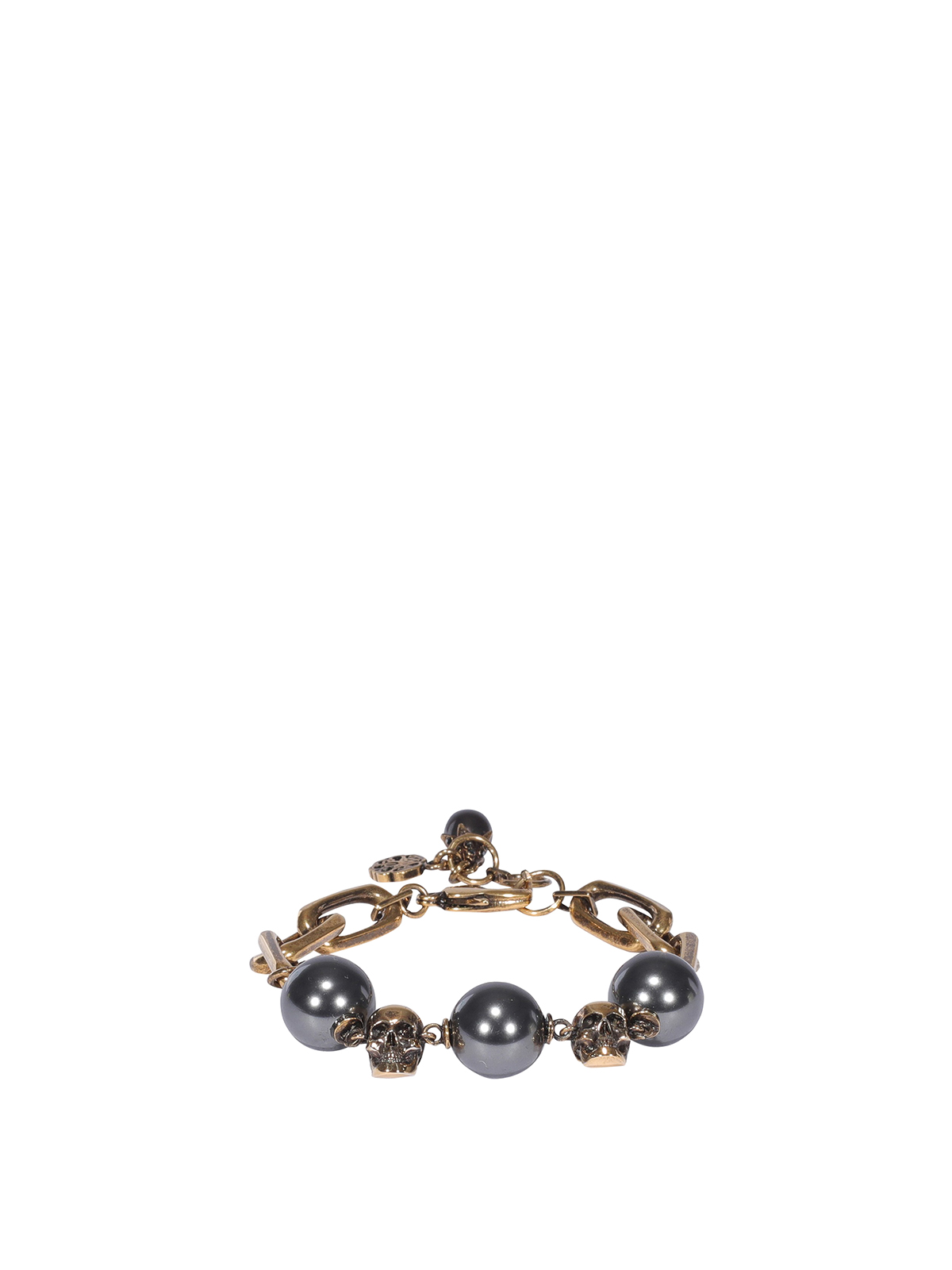 Alexander McQueen Pearly Skull Bracelet ブレスレット-