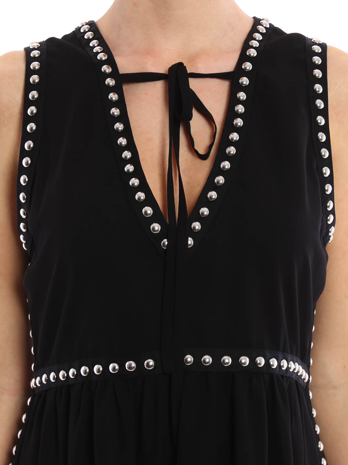 Alexander Mcqueen Bubble studs A-line dress|405706RGF281000