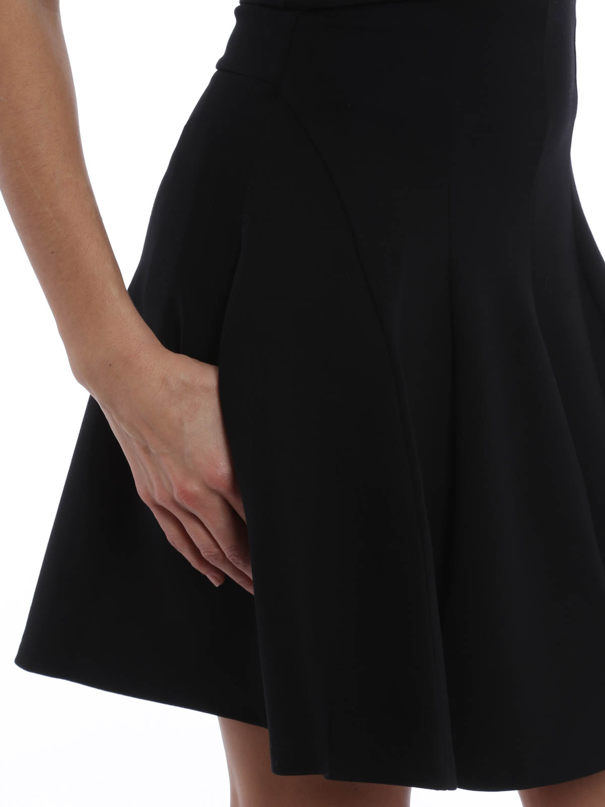 Women's Basics High Waisted Micro Fit & Flare Skater Skirt | Boohoo UK