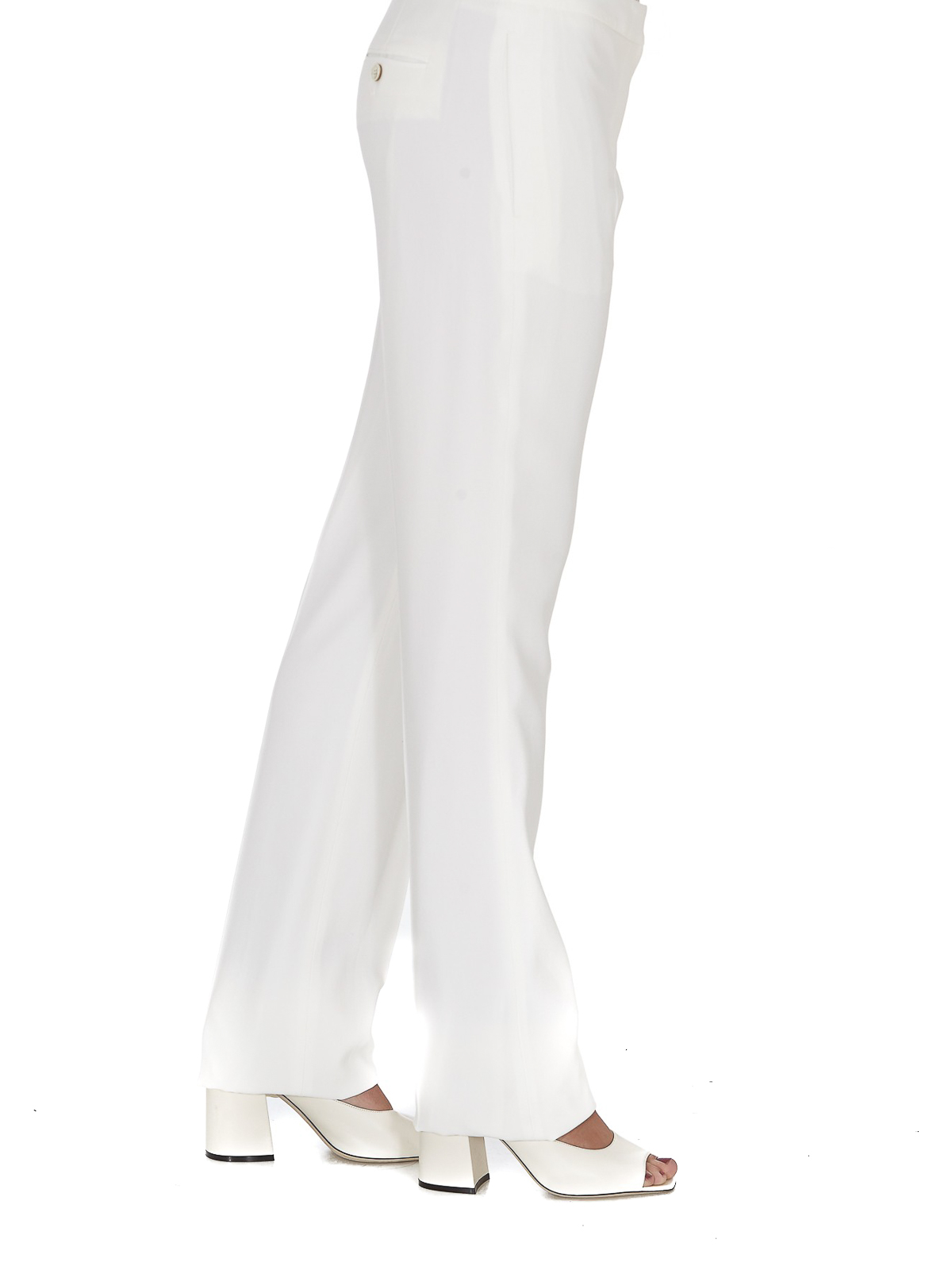 White cigarette pants clearance online