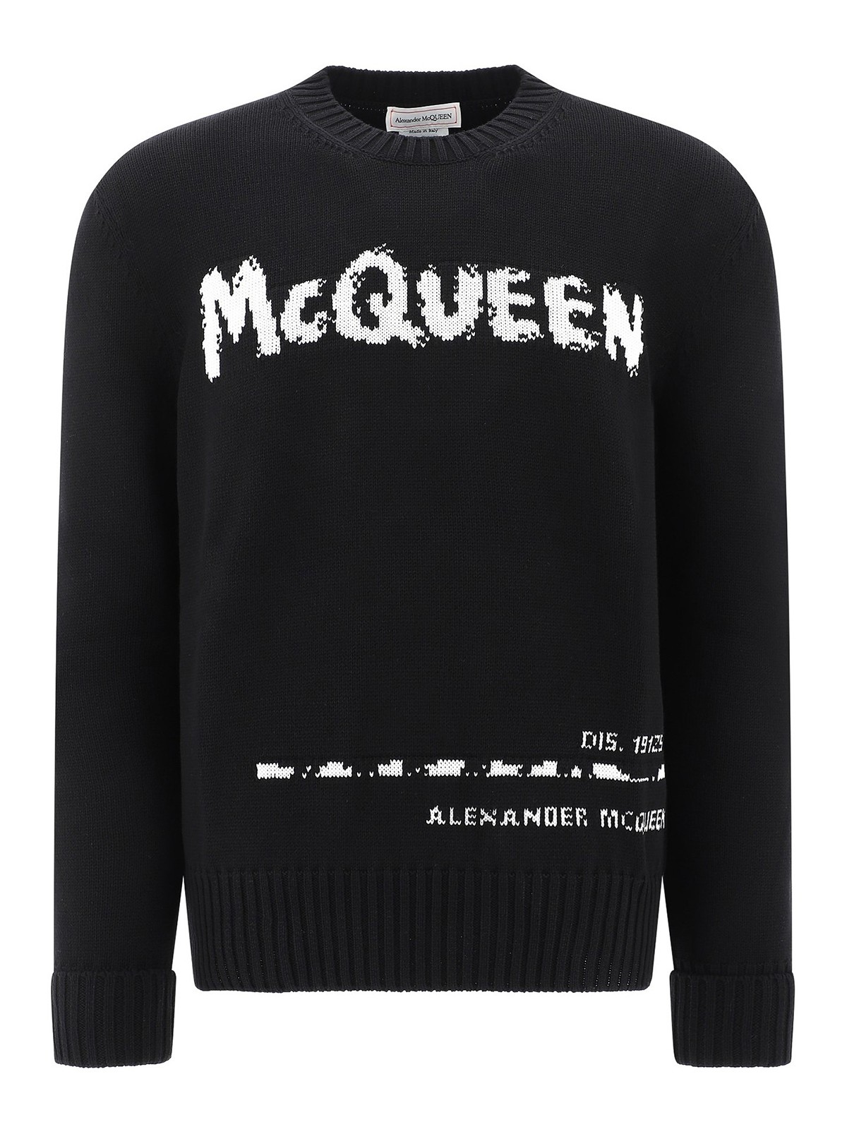 Shop Alexander Mcqueen Knitter Sweater In Negro