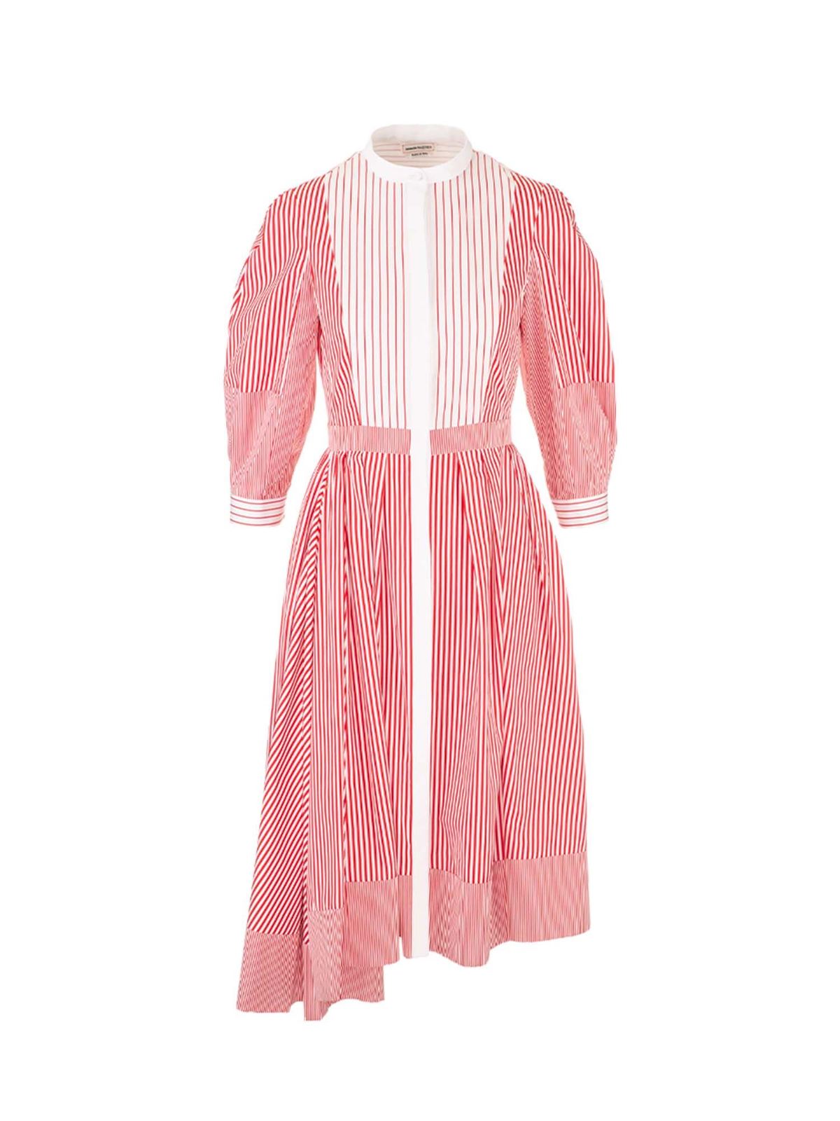 【Alexander McQueen】★striped shirt dress Alexander McQueen Striped Shirt Dress, Size 38 IT