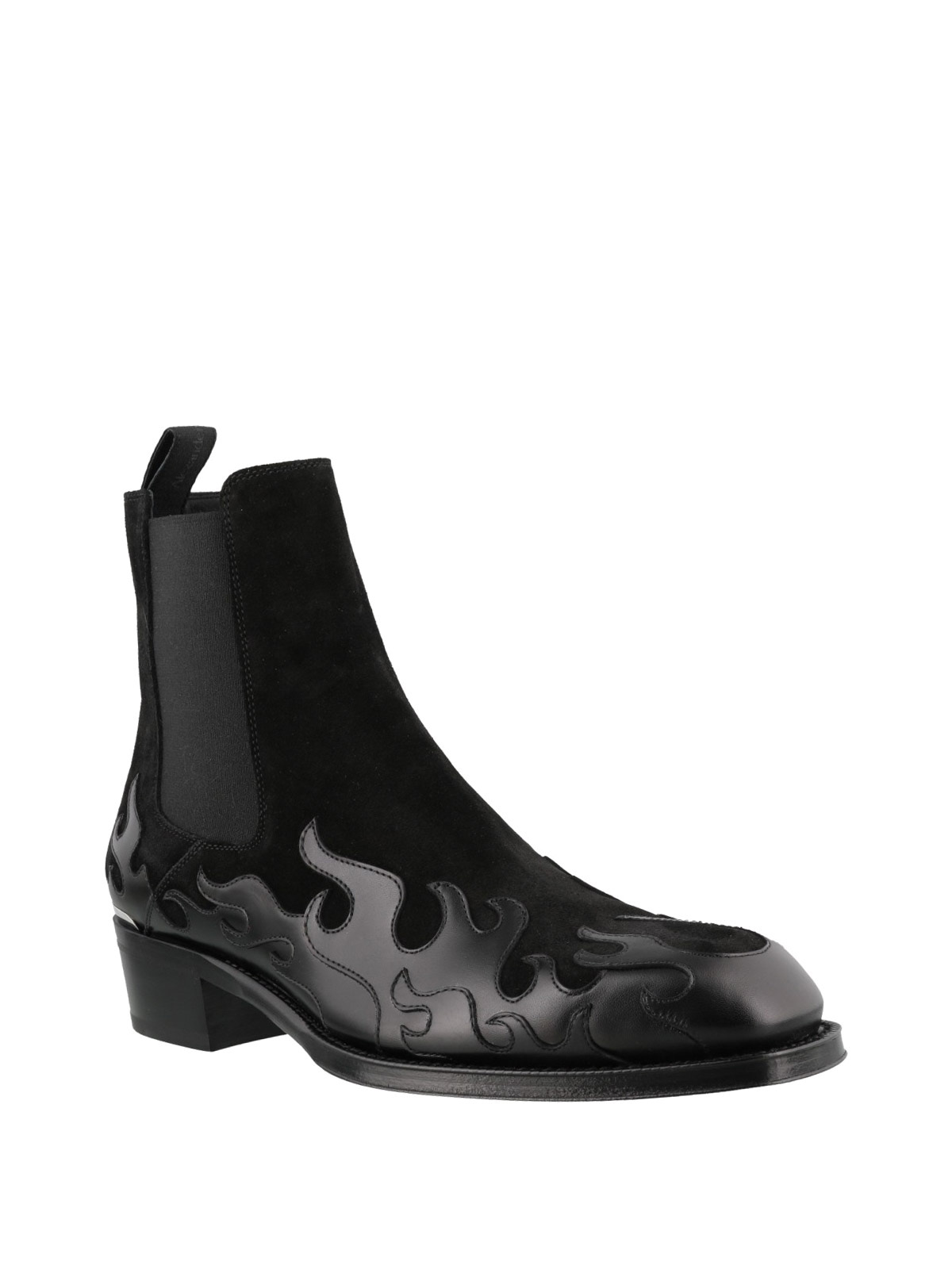 Alexander mcqueen embellished leather ankle boots best sale