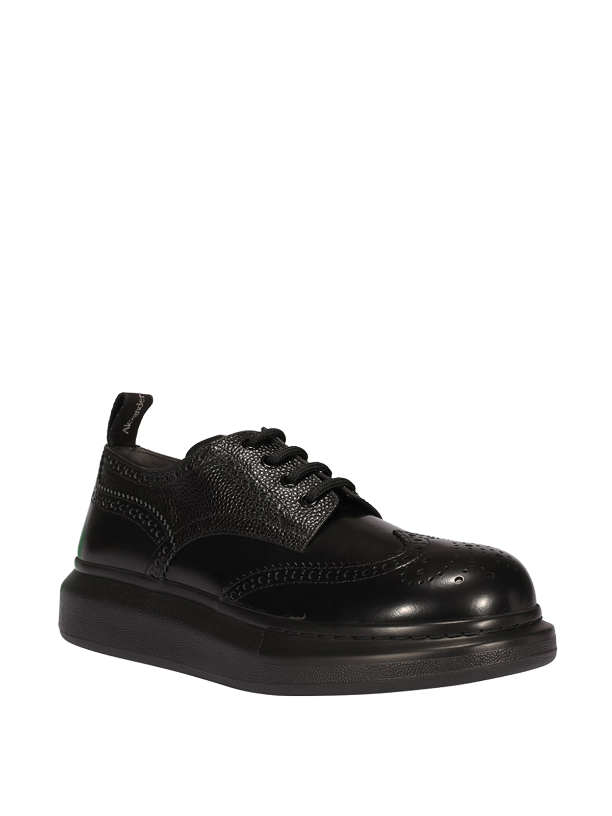 Shop Alexander Mcqueen Zapatos Con Cordones - Negro