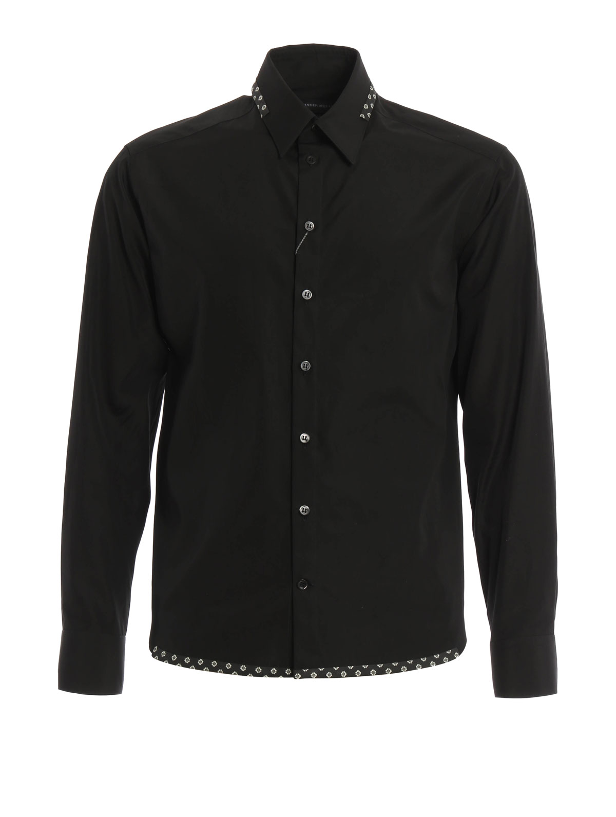 Alexander Mcqueen Patterned details shirt - Black